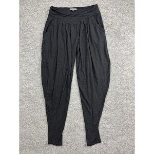 Stellar Dust X Five + Diamond Pants Womens Small Black Jersey Harem Tapered
